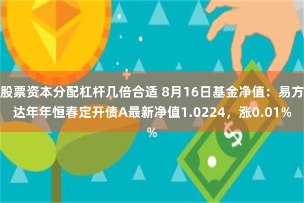 股票资本分配杠杆几倍合适 8月16日基金净值：易方达年年恒春定开债A最新净值1.0224，涨0.01%