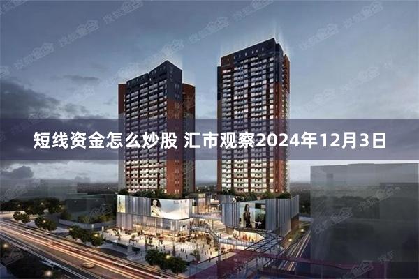 短线资金怎么炒股 汇市观察2024年12月3日